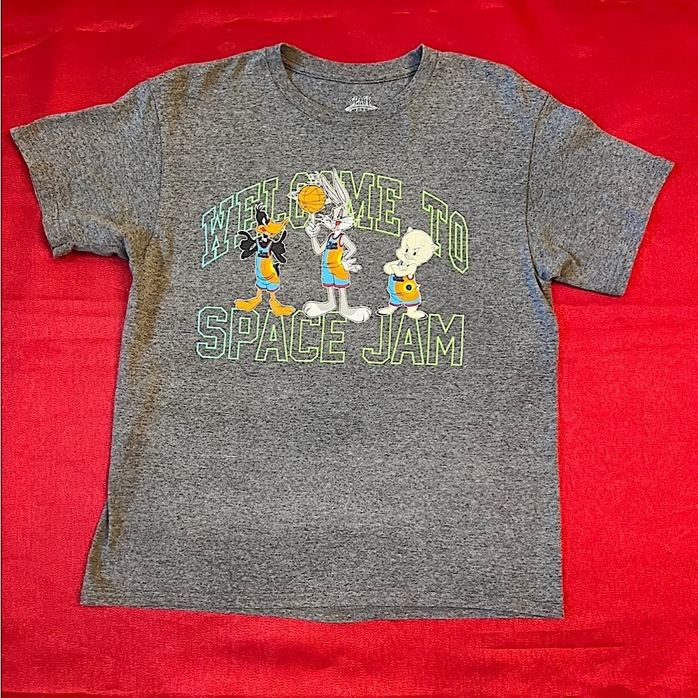 🏀🏀Space Jam Grey Short Sleeve T-shirt 🏀🏀